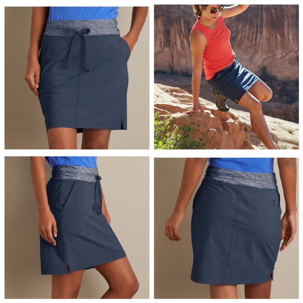 Duluth Blue Armachillo Cooling Pull-on Skort Women's Size 12 - Picture 2 of 16